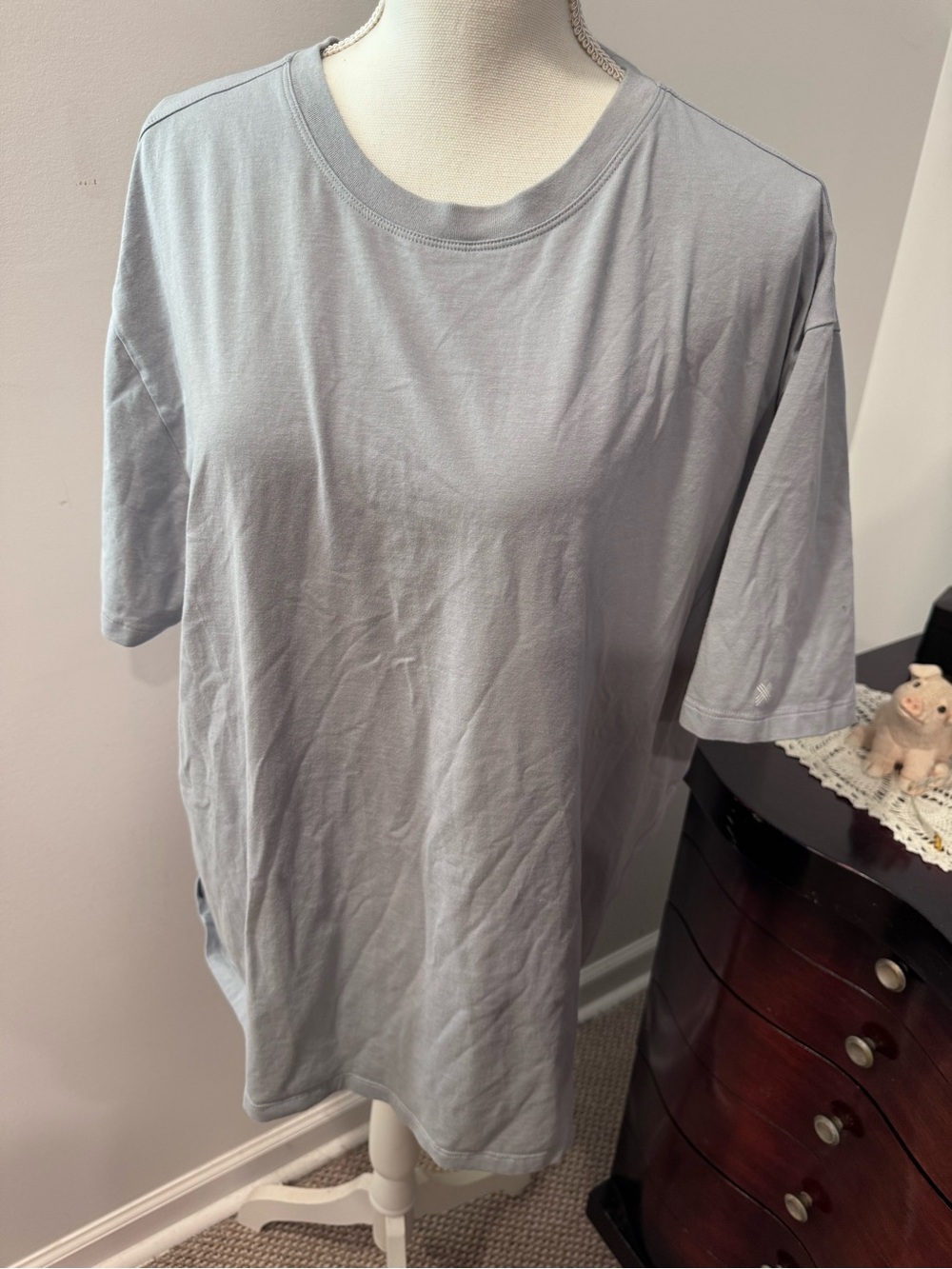 Classic Men's Crew Neck T-Shirt - Light Gray - Picture 2 of 8
